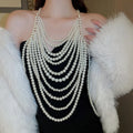 Luxury Handmade Beaded Bridal Shoulder Body Jewelry Chain,