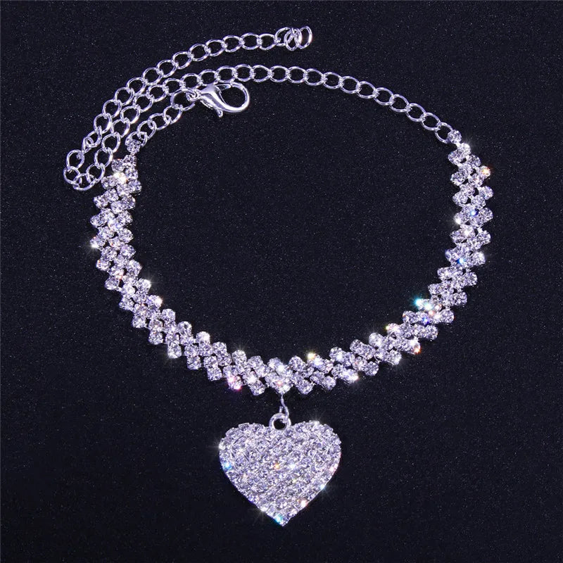 Anklets for Women Heart shaped Leg Chain