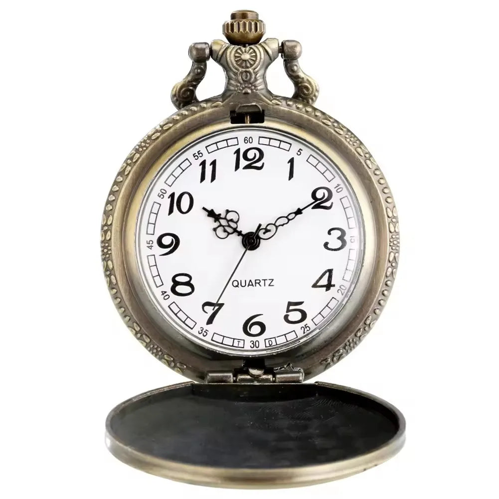 Truck  Steampunk Quartz Pocket Watch For Men