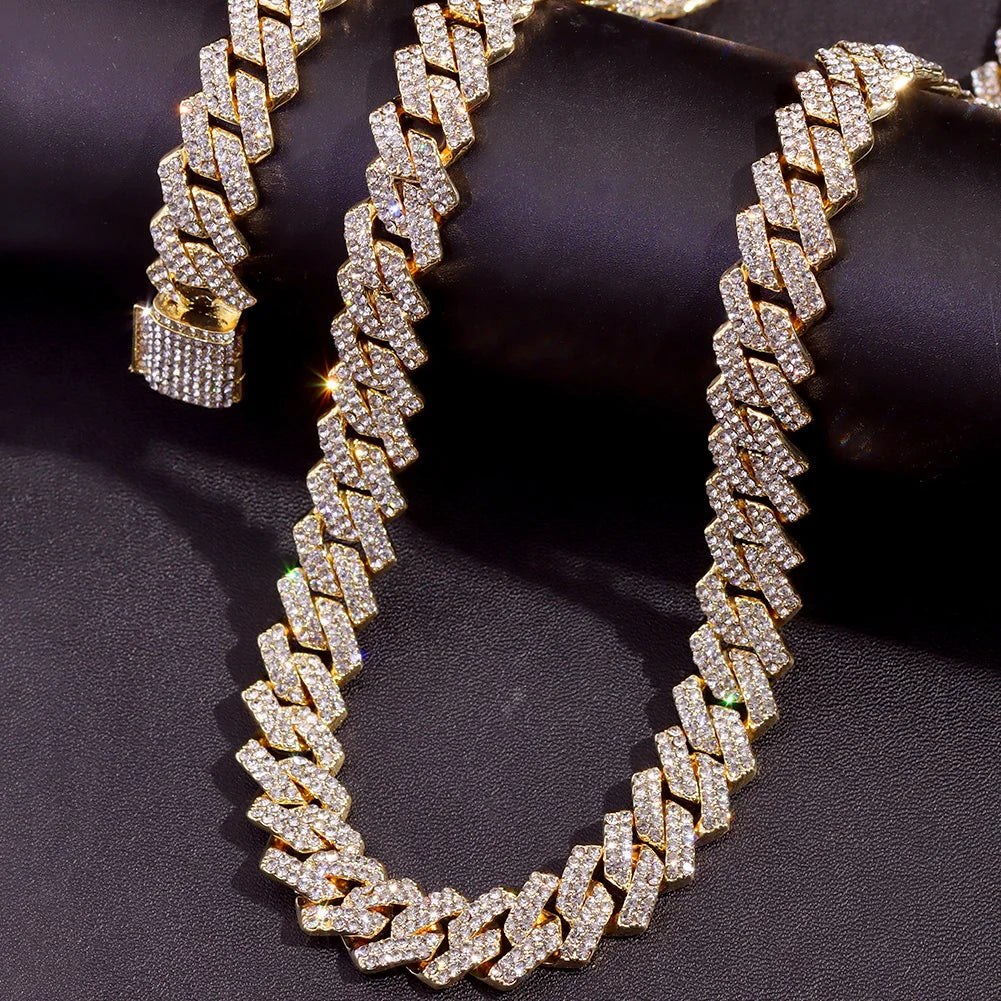 Cuban Link Chain Necklaces Couple Jewelry