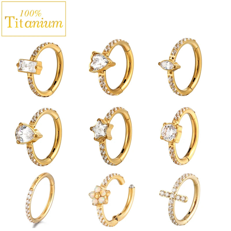 16g Daith Helix Piercing Earrings or Nasal Septum