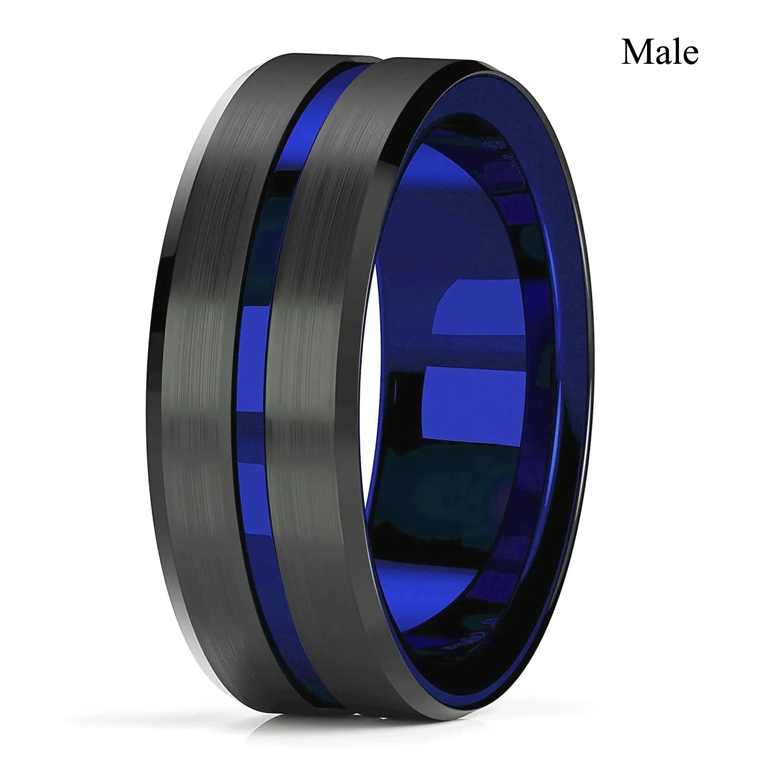 Charm Couple Rings Romantic Women Red Rhinestones Rings Set Trendy Men Stainless Steel Celtic Dragon Rings Wedding Band Jewelry