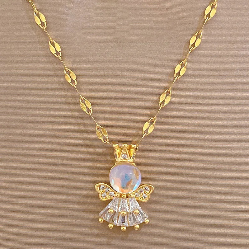 Classic Noble Two-piece Set Earrings And Necklace