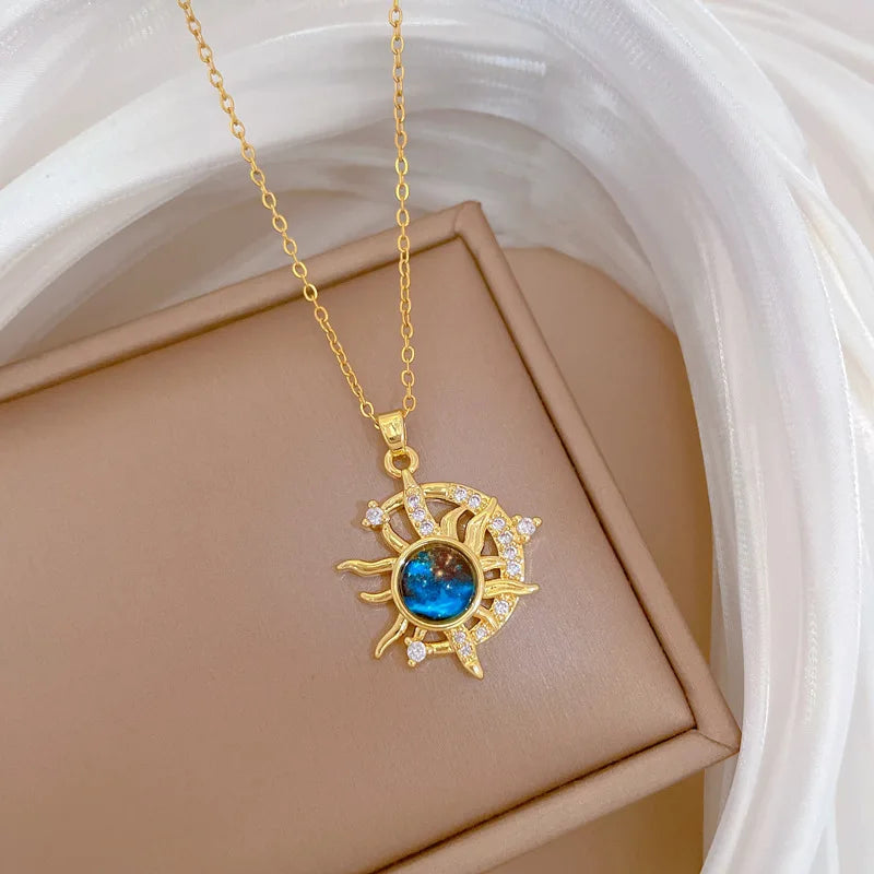 Star Series Necklace Planet Moon Astronaut Pendant Necklaces