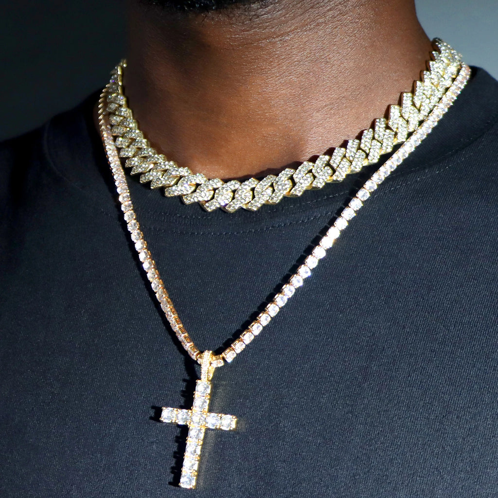 Cuban Link Chain Necklaces Couple Jewelry