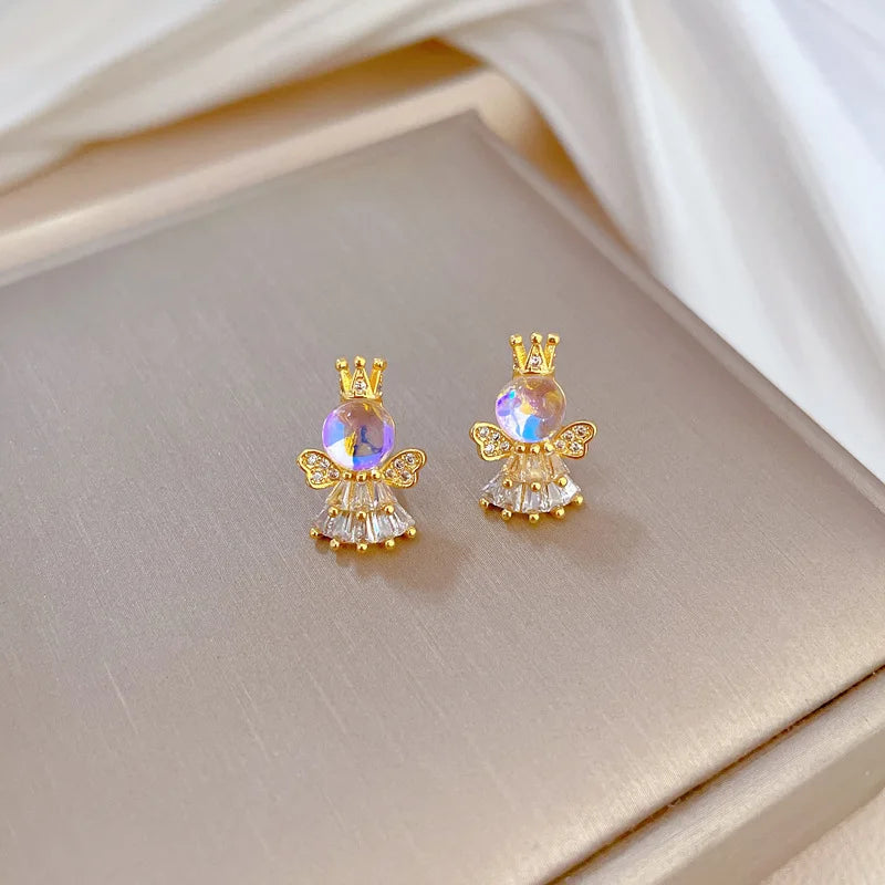 Classic Noble Two-piece Set Earrings And Necklace