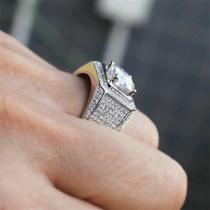 Square Wedding/Engagement Rings