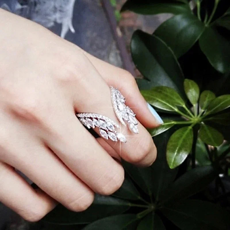 Angel Wings Rings for Women's wedding/engagement Band