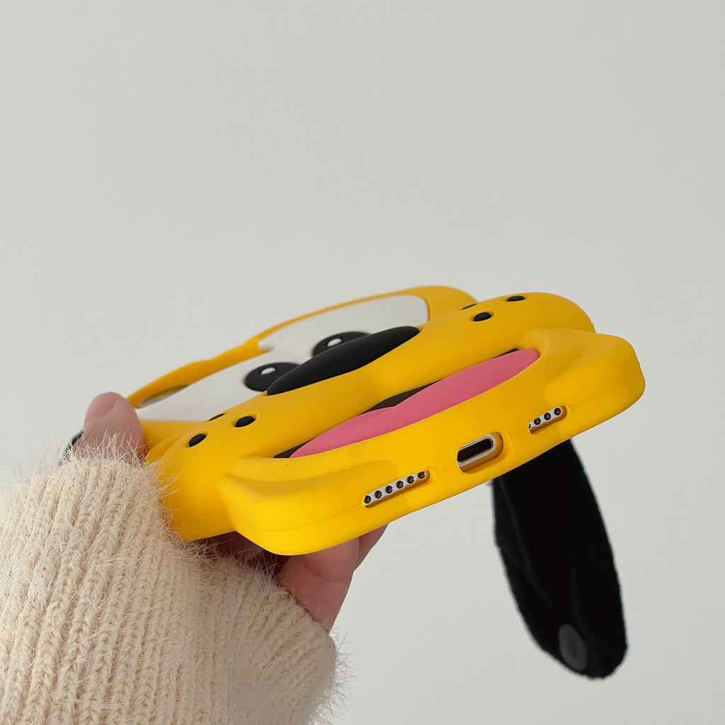 Hot Cute 3D For Pluto Silicone Anti-Drop Cartoon Shockproof Lens Protection Hard Cover For IPhone 17/16/15/14/13/12/11 Pro Max