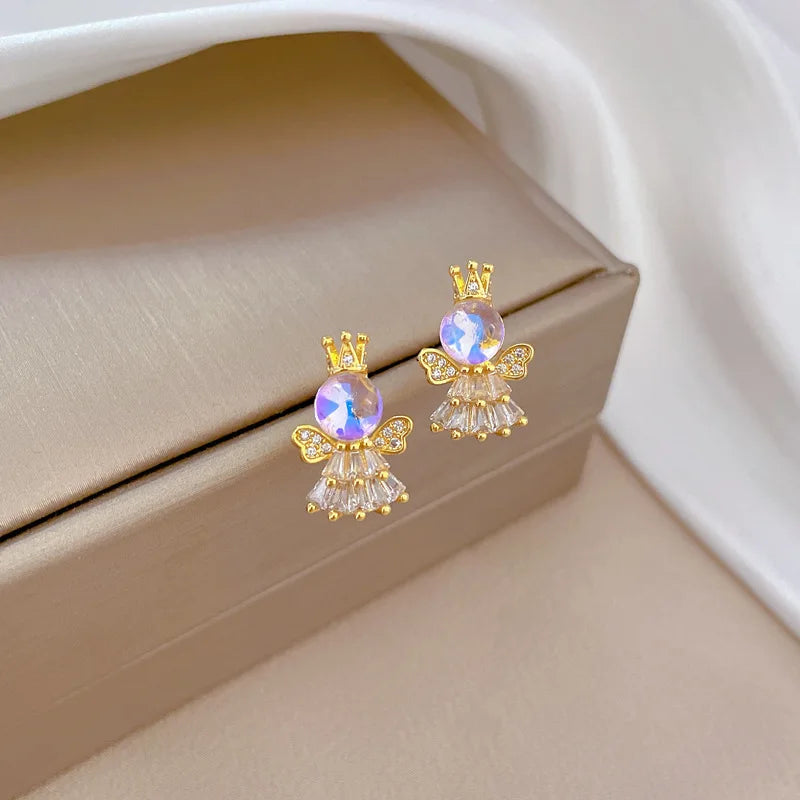 Classic Noble Two-piece Set Earrings And Necklace