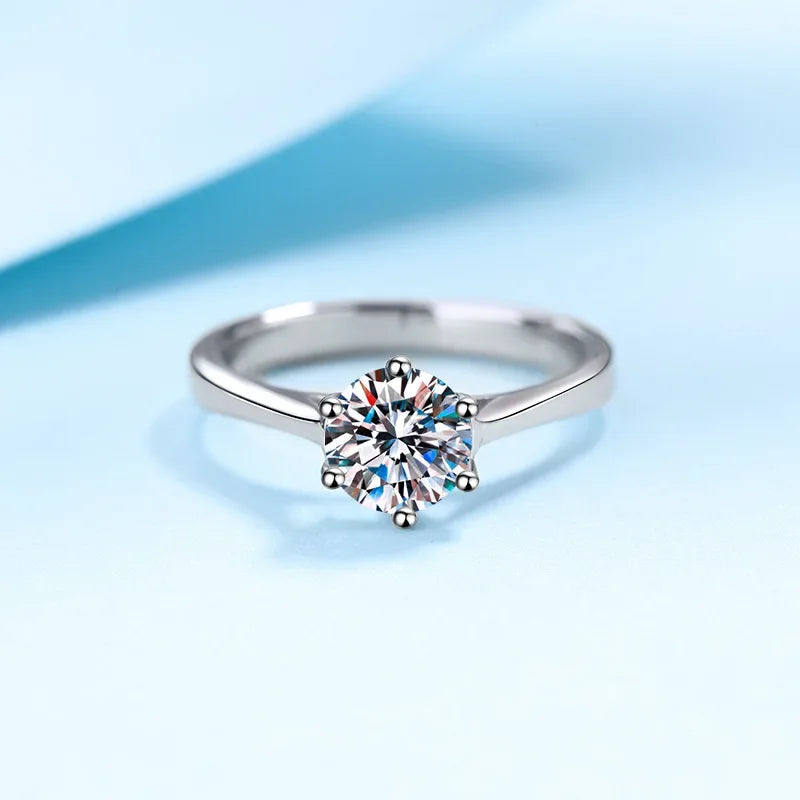 Elegant Design 0.5/1/1.5 Carat Couples Ring, Women and Men