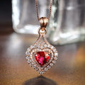 18k Gold Emerald Pendant Necklace