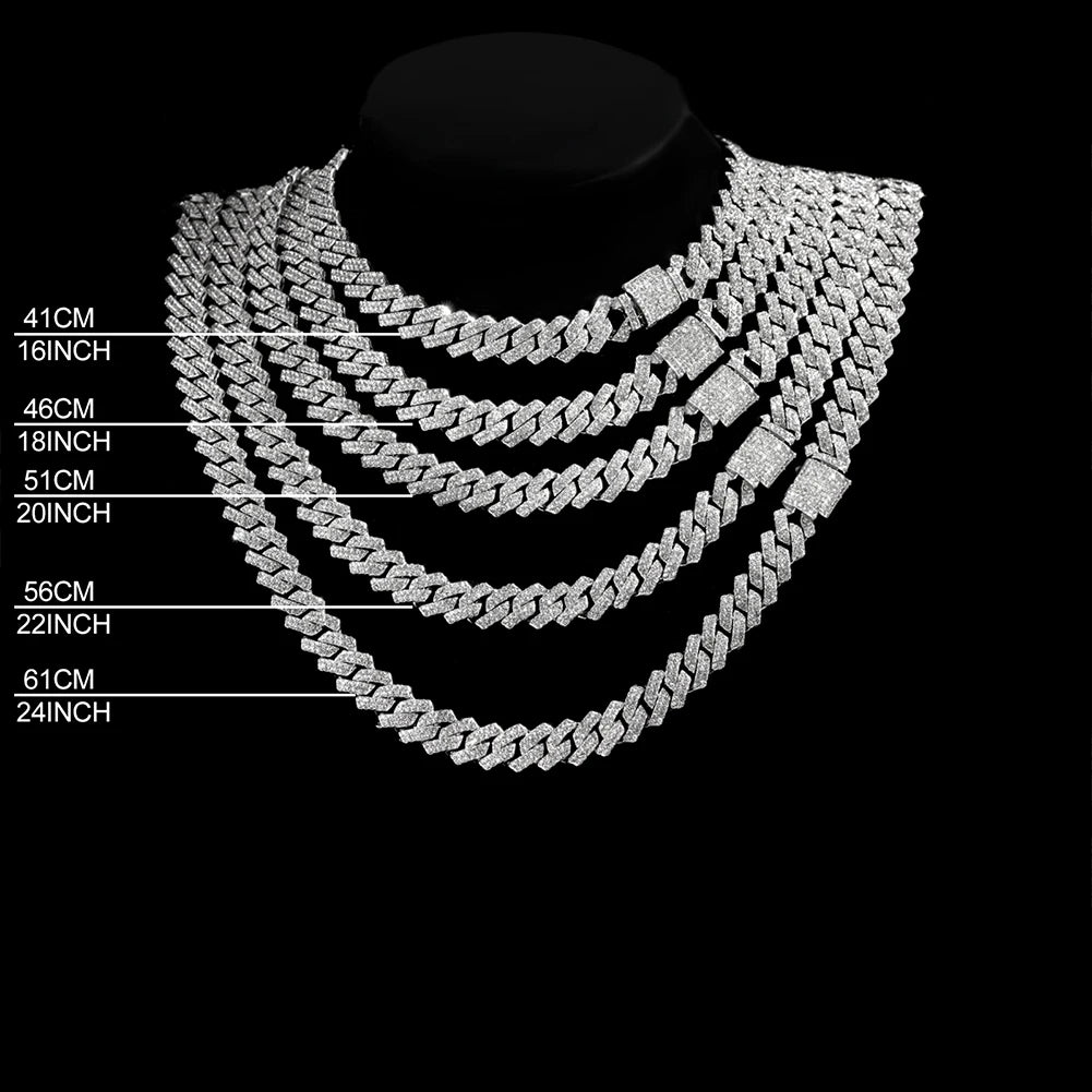 Cuban Link Chain Necklaces Couple Jewelry