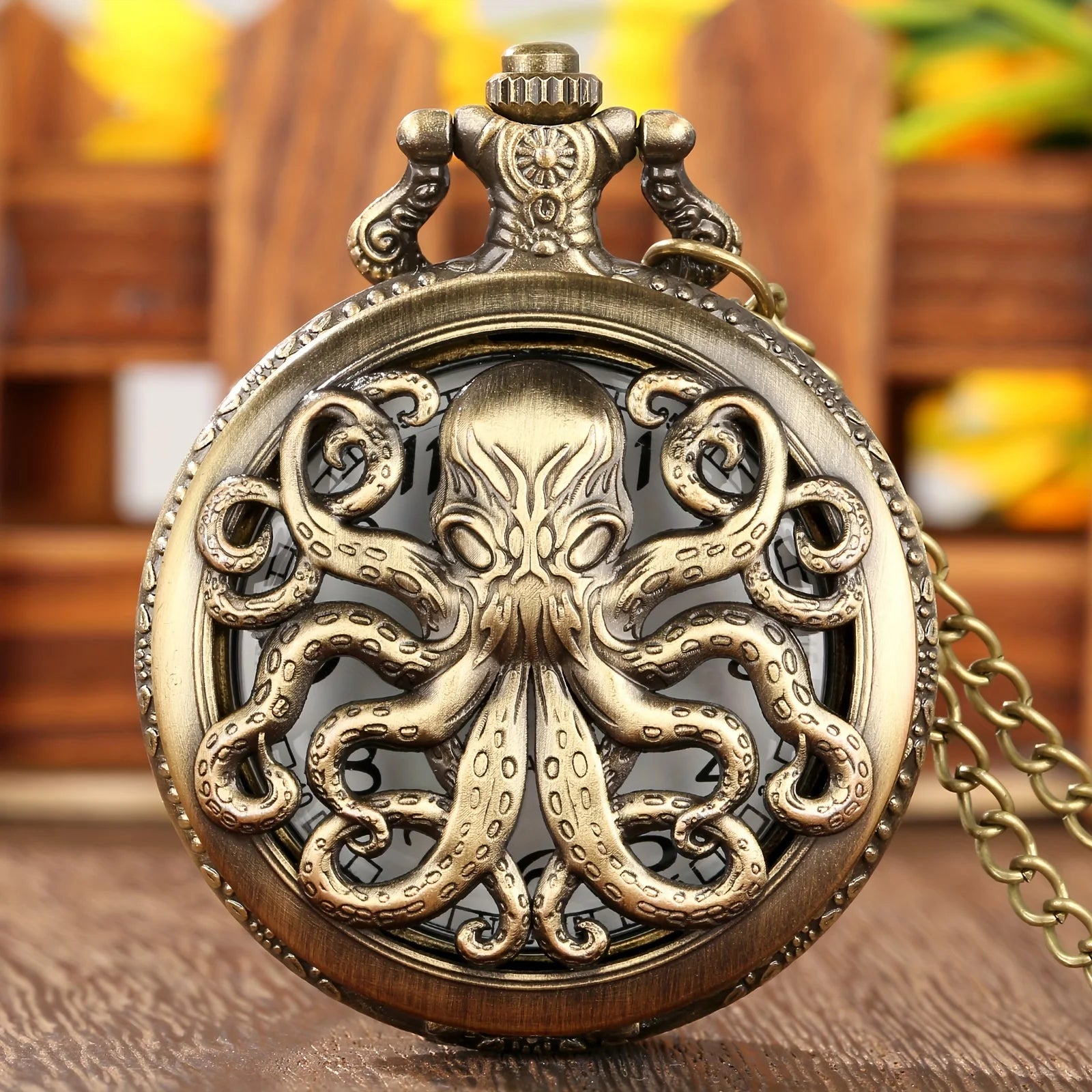 Kraken Of the Seas Quartz Pocket Watch