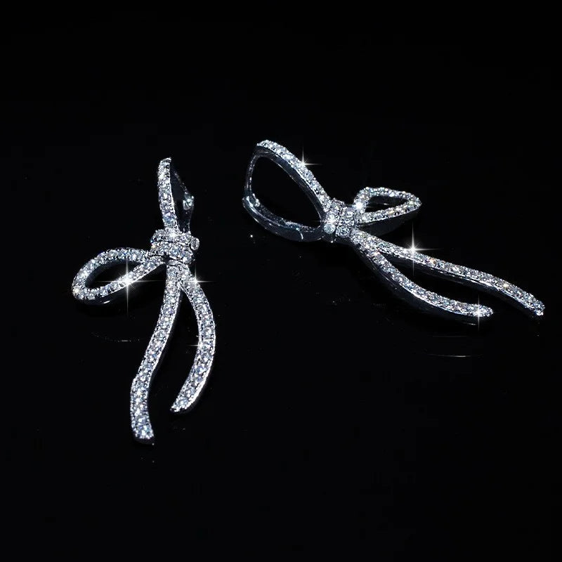 s925 Silver Classic Bowknot Earring